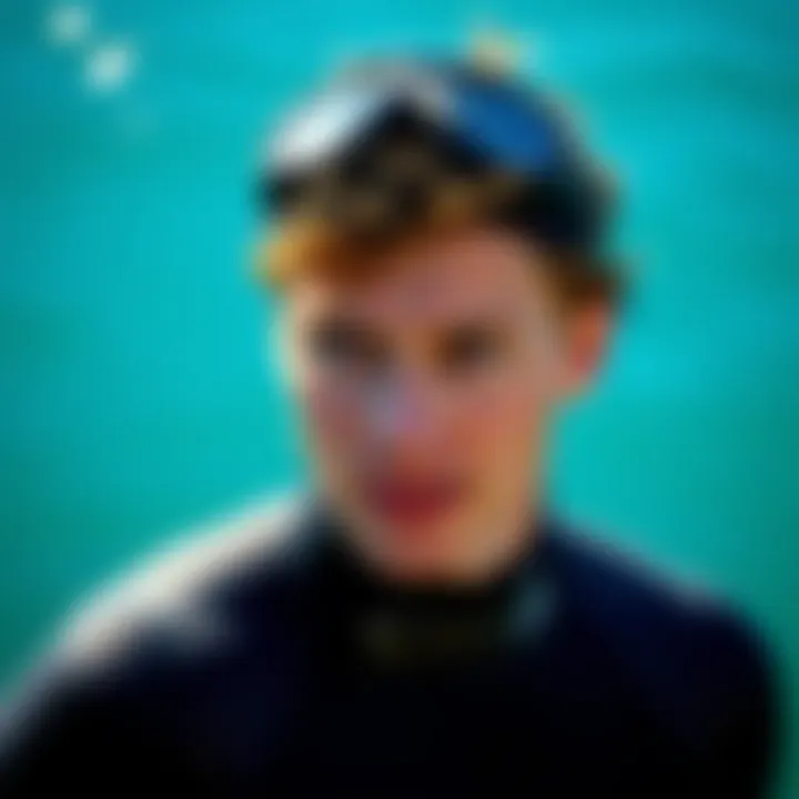 Individual selecting the right wetsuit for aquatic activity