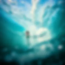 A vibrant ocean view showcasing ideal wave conditions for surfers