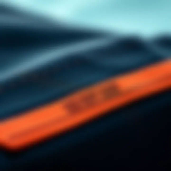Texture and Quality of Wetsuit Seam Tape Close-up view of wetsuit seam tape showcasing its texture and quality.