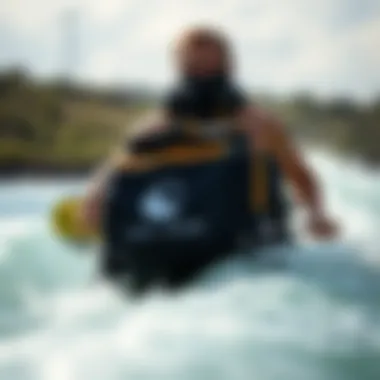 Volcom bag in action during a watersport activity