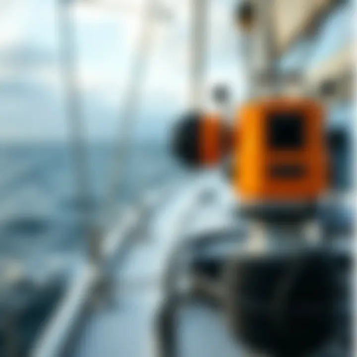 Advanced wind measurement equipment on a sailing yacht